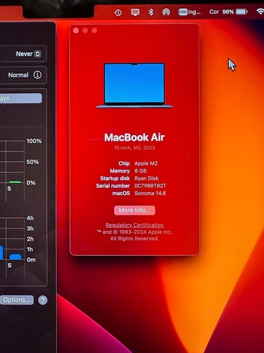Apple MacBook Air 15-inch M2 Chip 8GB 256GB SSD Used image 4