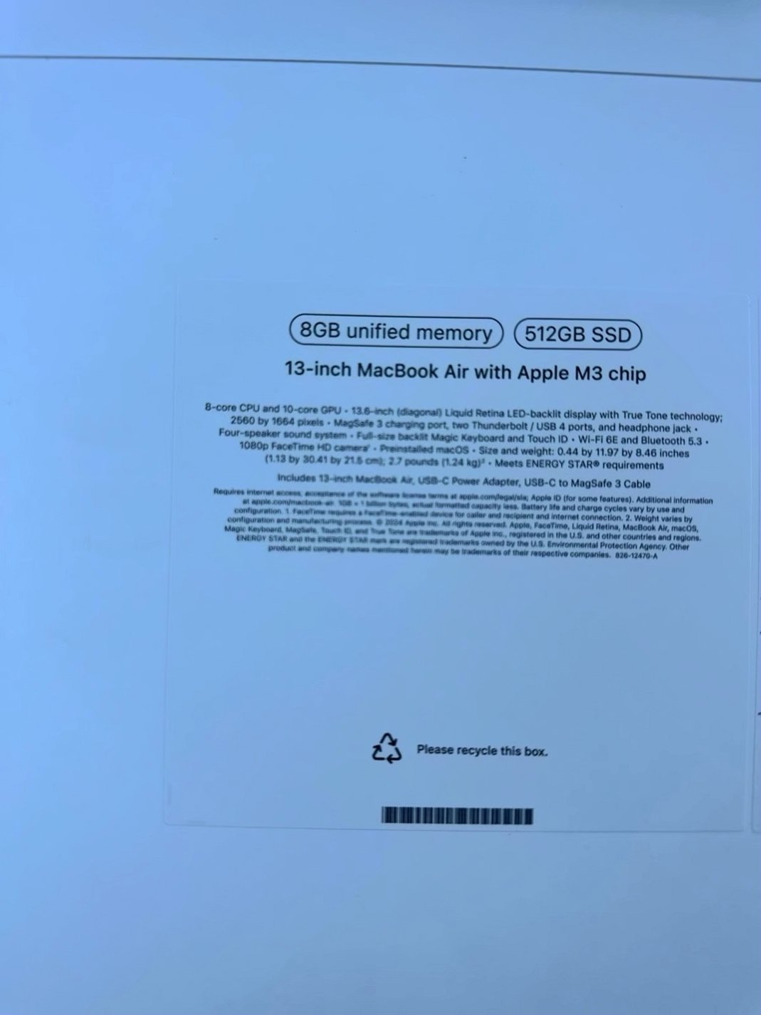 Apple MacBook Air 2L27 512GB Silver Unlocked - Used image 3