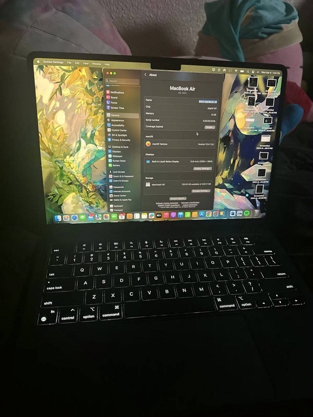 Apple MacBook Air 13in M2 256GB Blue Unlocked - Used