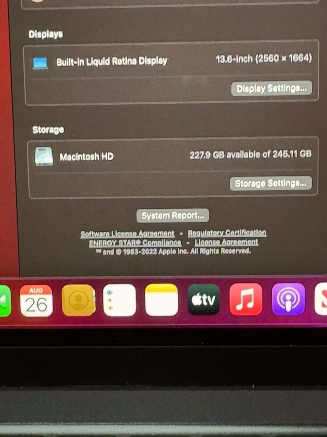 Apple MacBook Air 13in M2 256GB Midnight Used image 4