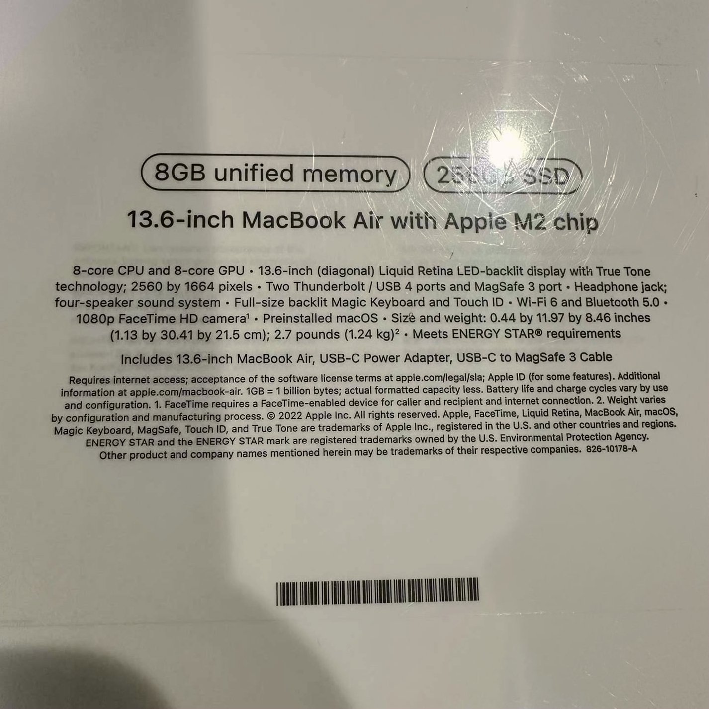 Apple MacBook Air A2681 8GB 256GB Unlocked - Used image 4