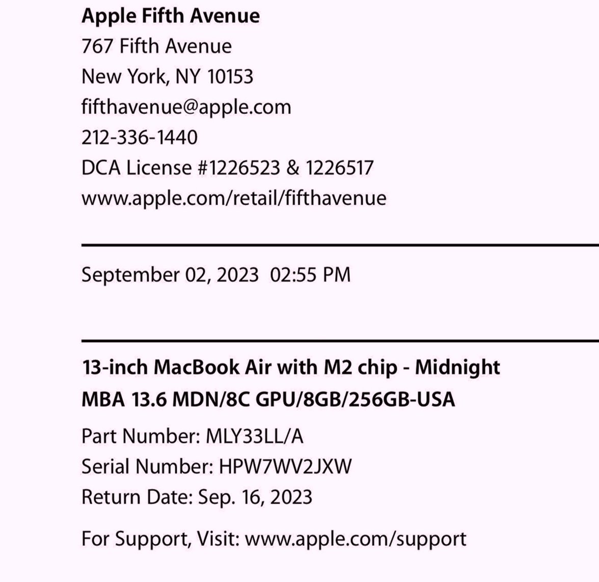 Apple MacBook Air 13-inch M2 256GB Midnight - Used image 5