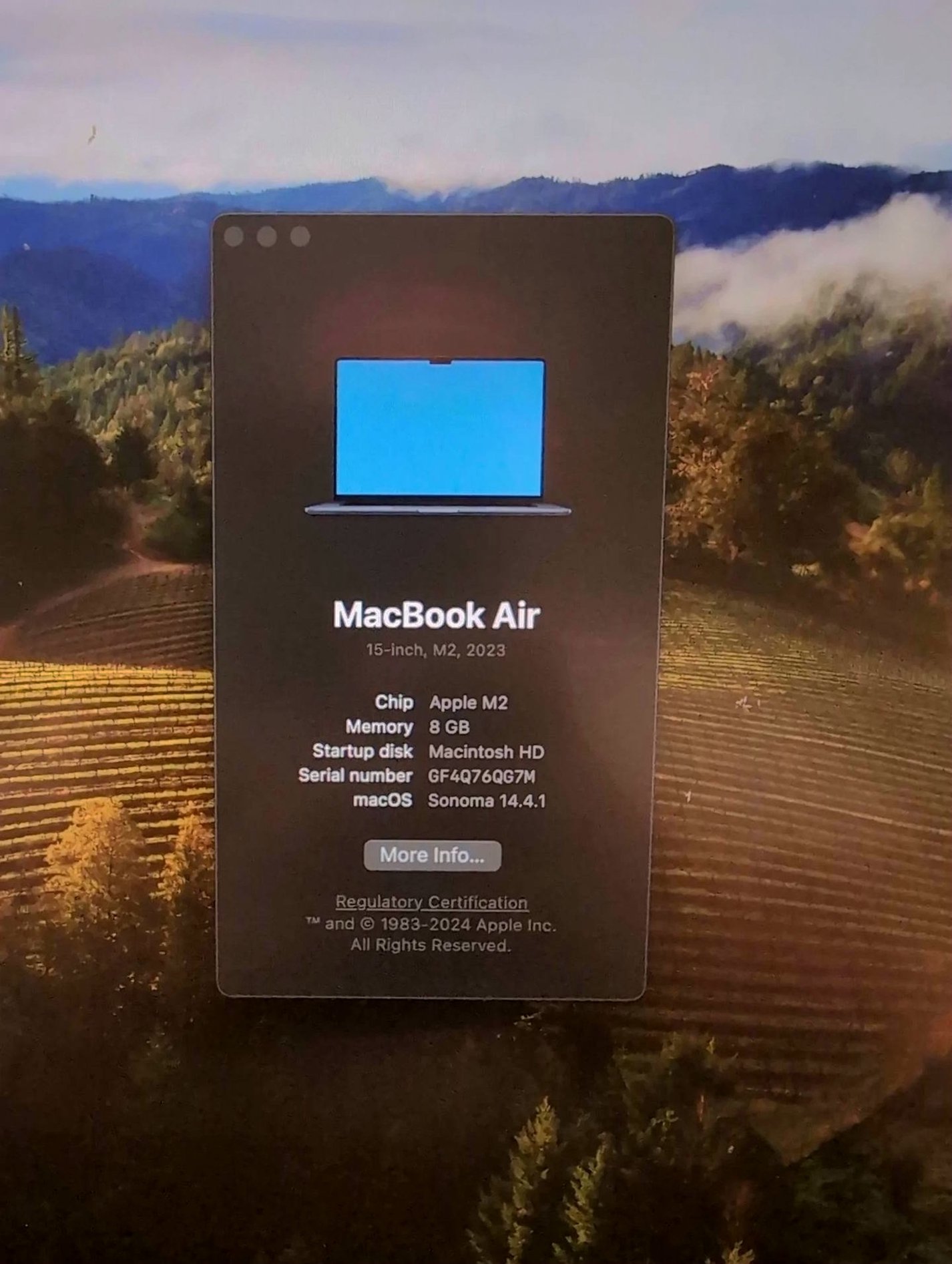 Apple MacBook Air A2941 256GB Silver Unlocked - Used image 2