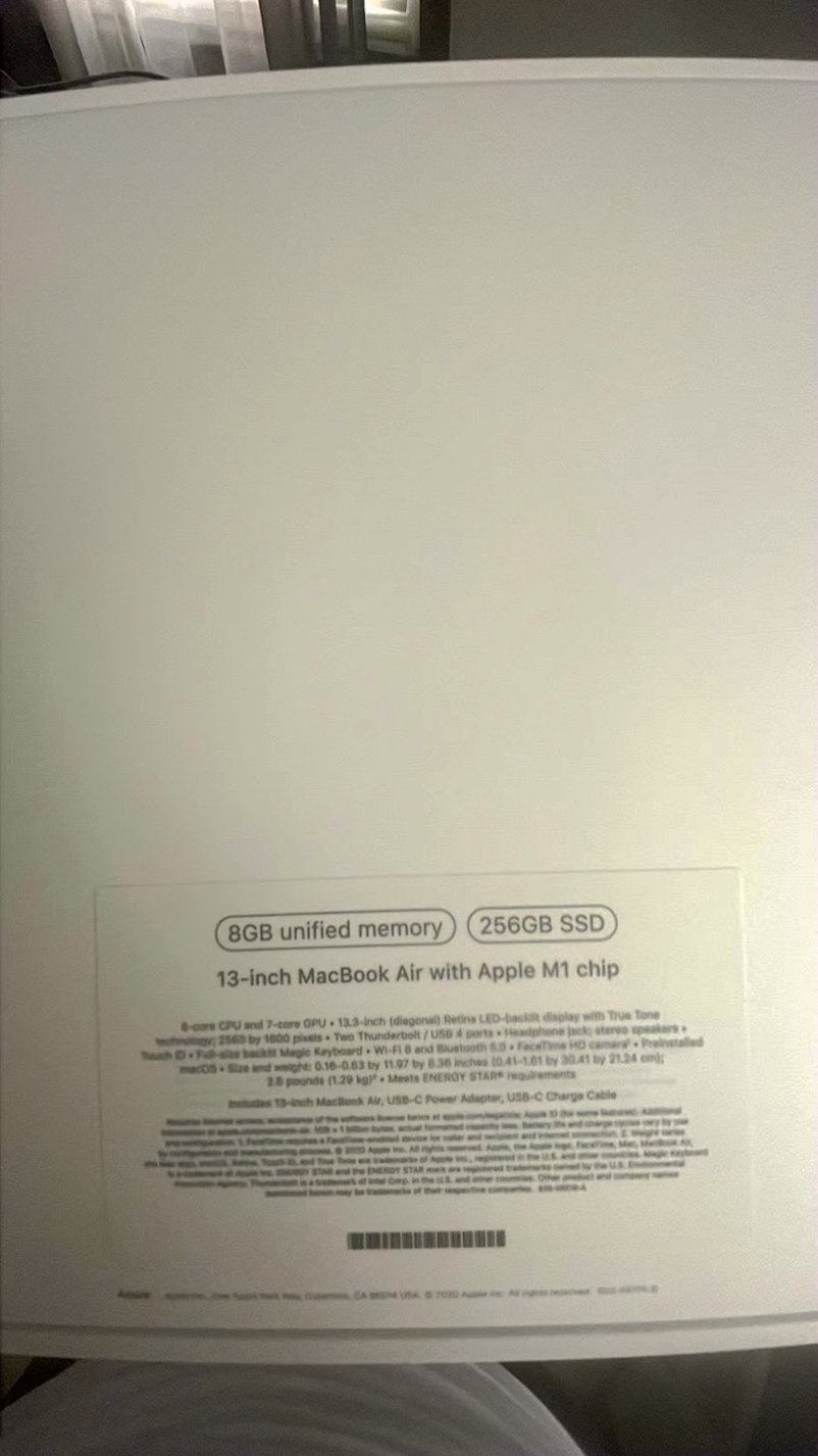 Apple Macbook Air 13in. M1 256GB Unlocked - Used image 4