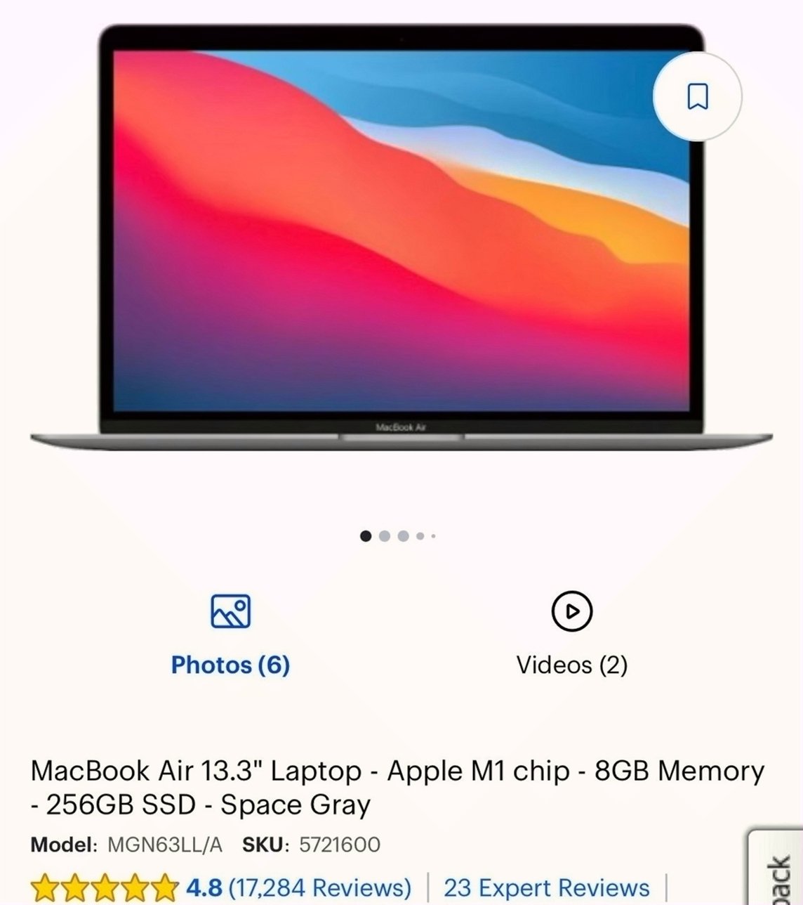 Apple MacBook Air 13in 256GB Unlocked - Used