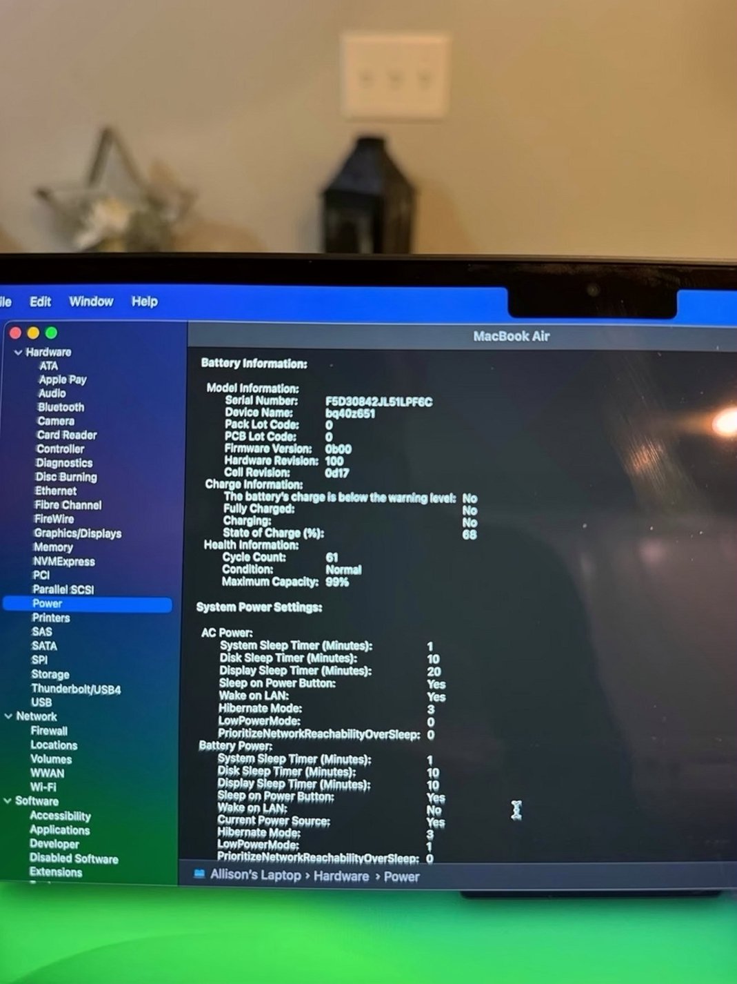 Apple MacBook Air M2 15 inch 256GB Midnight - Used image 3