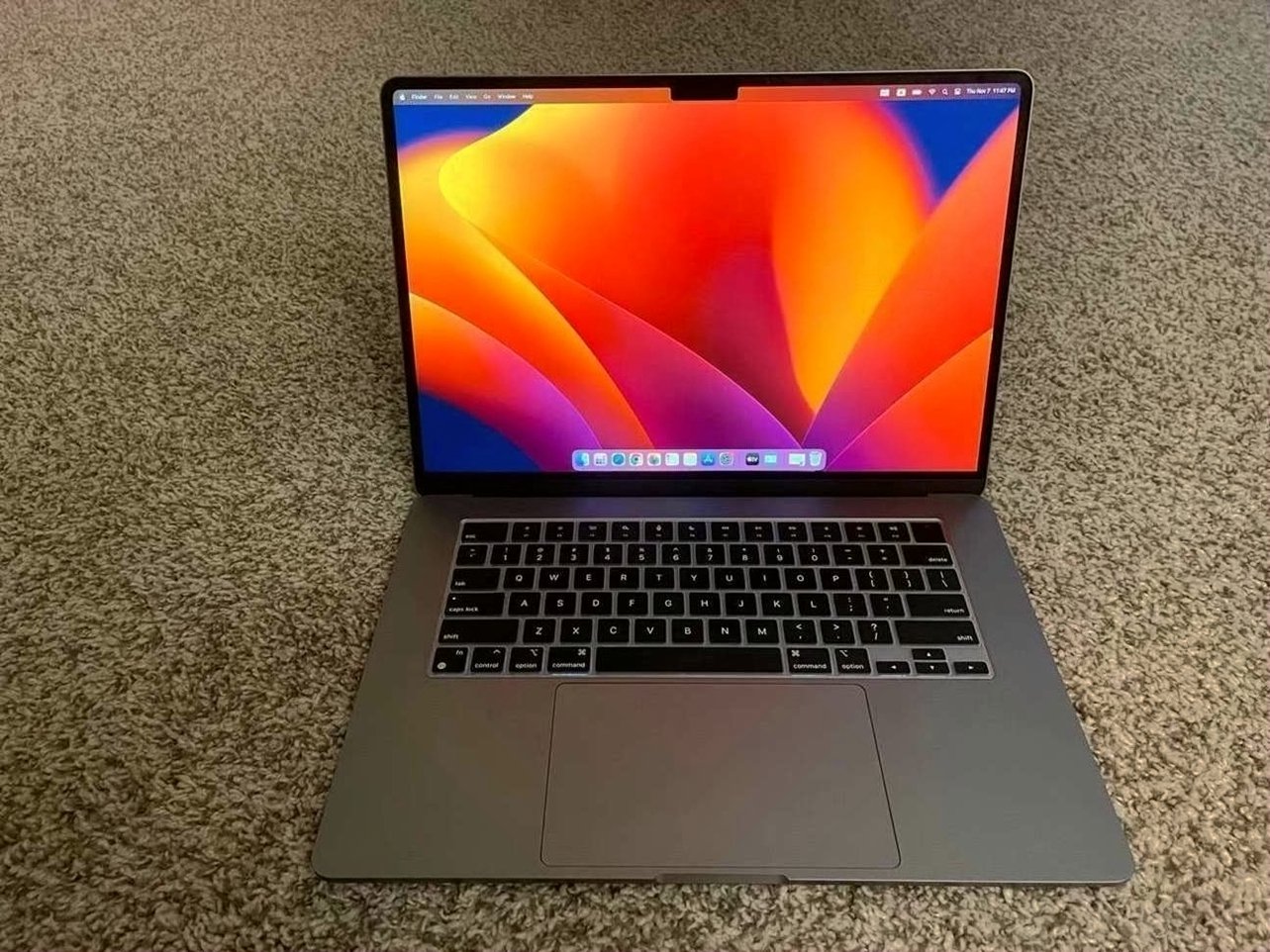 Apple MacBook Air 2023 M2 15 Inch 8GB Space Gray Unlocked - Used image 3