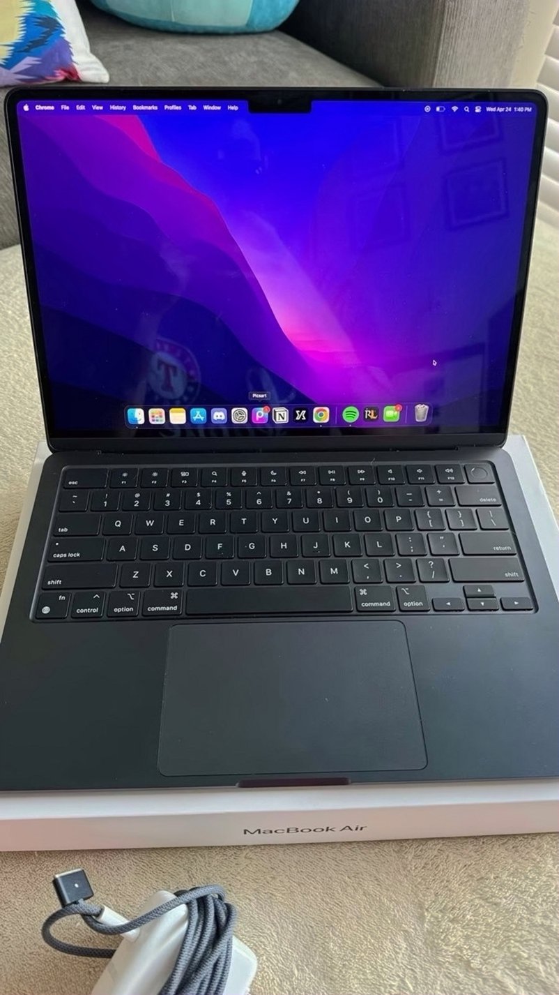 Apple Macbook Air A2681 256GB Midnight Blue Unlocked - Used image 4