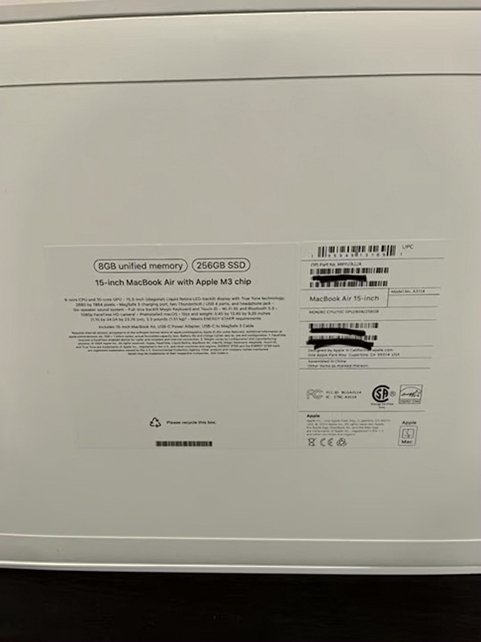 Apple MacBook Air 15-inch 256GB Midnight - Used image 2