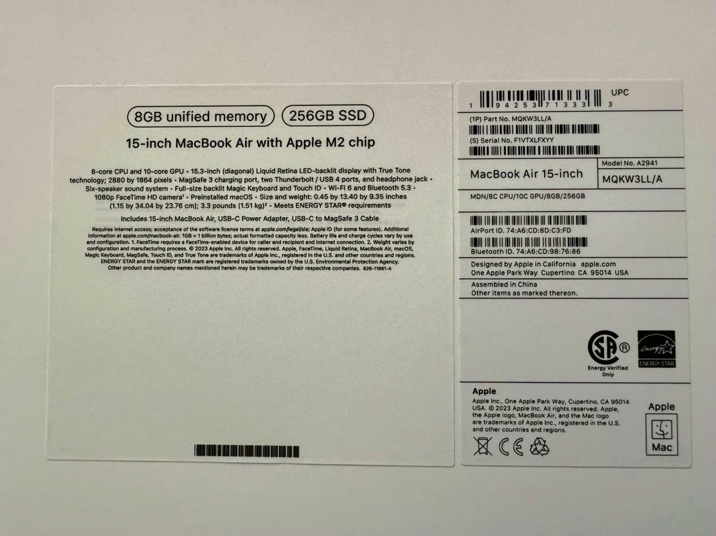 Apple MacBook Air 15in M2 256GB Midnight Unlocked - Used image 3