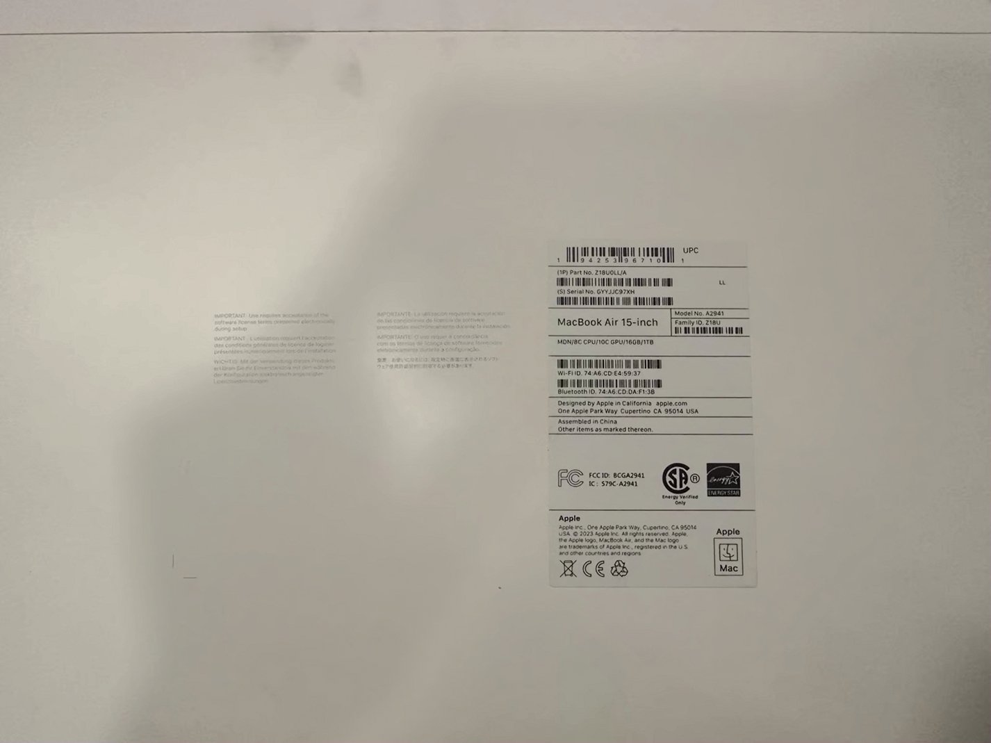 Apple MacBook Air M2 16GB 15” Midnight Blue - Brand New image 3