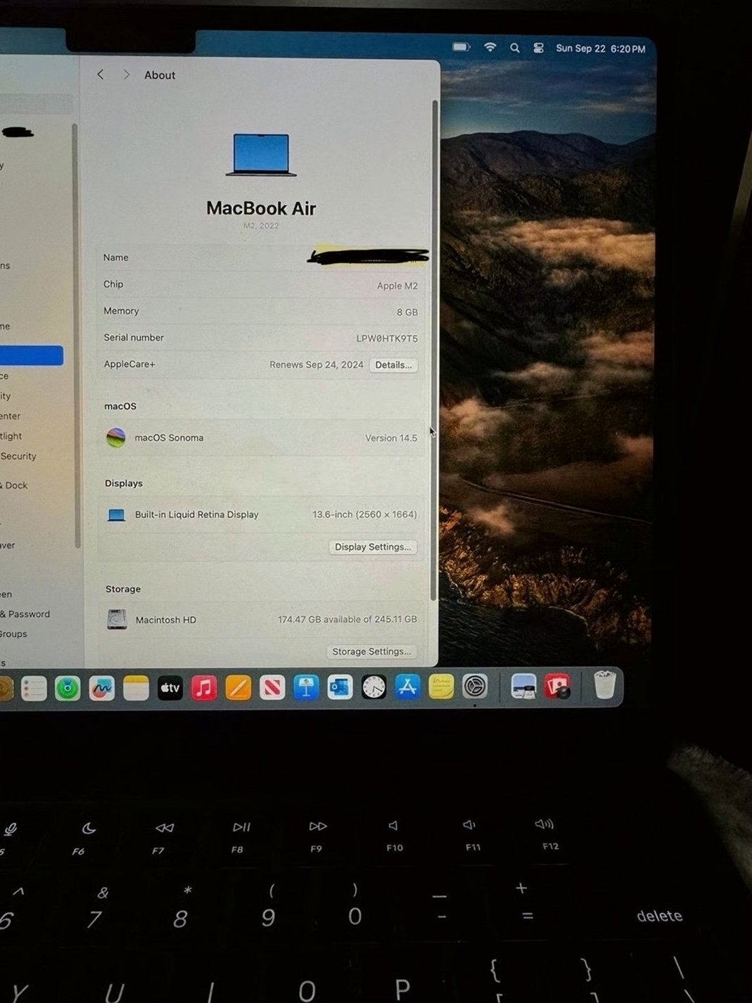 Apple Macbook Air M2 256GB Unlocked - Used image 4