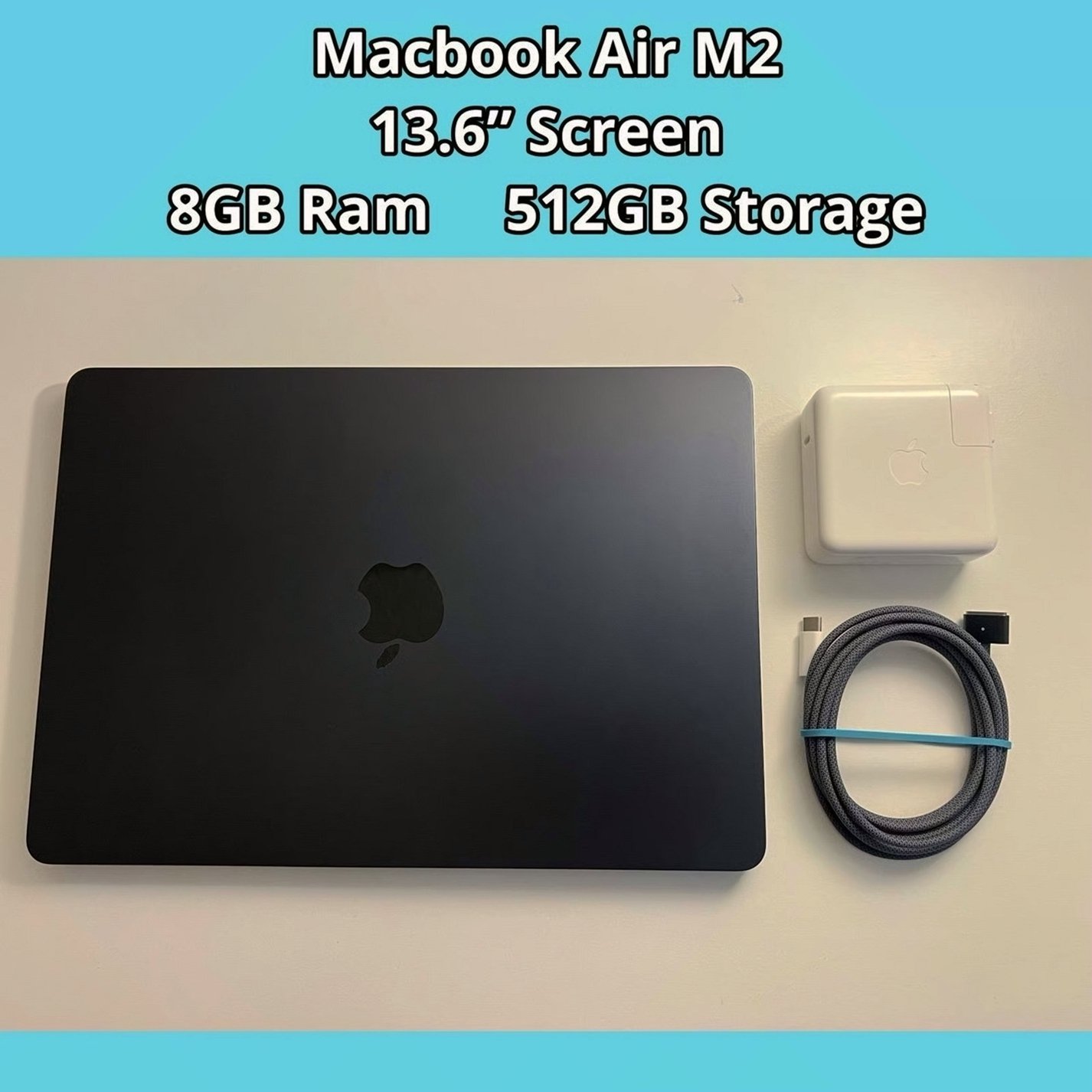 Apple MacBook Air M2 512GB Midnight Unlocked - Used