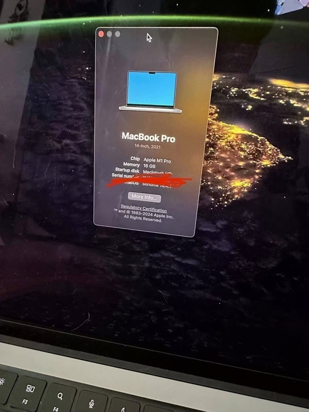 Apple MacBook Pro 2021 512GB Space Grey Used image 3