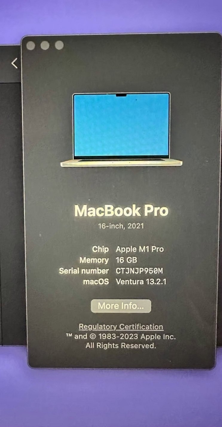 Apple MacBook Pro 16" 512GB Space Gray - Used image 2