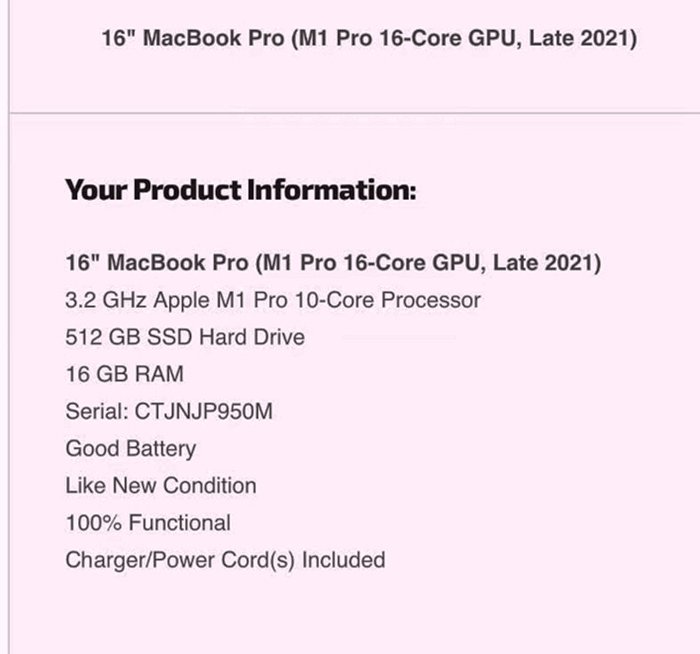 Apple MacBook Pro 16" 512GB Space Gray - Used image 5