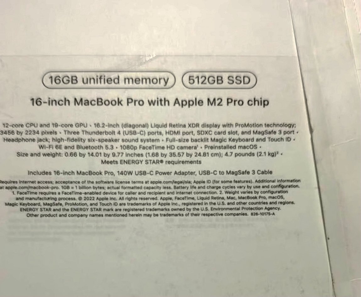 Apple MacBook Pro 16-inch M2 Pro 512GB Space Gray - Used image 5