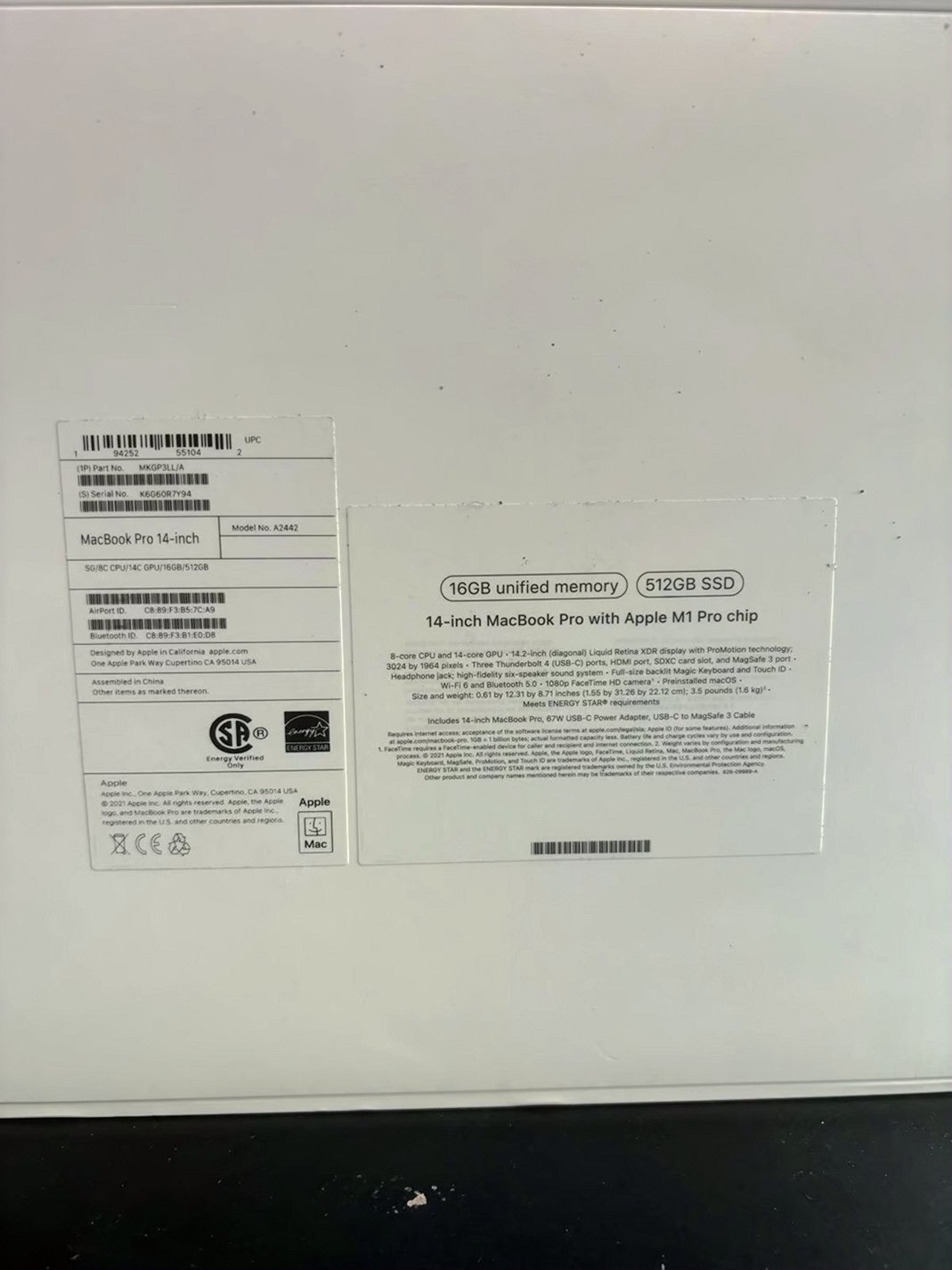 Apple MacBook Pro M1 Pro 14-Inch 512GB Used image 3