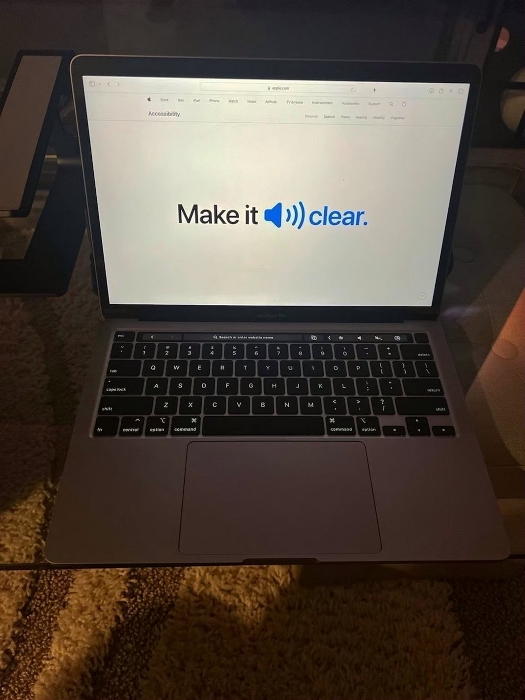 Apple MacBook Pro 13.3 inch 500GB with Touch Bar Unlocked - Used image 2