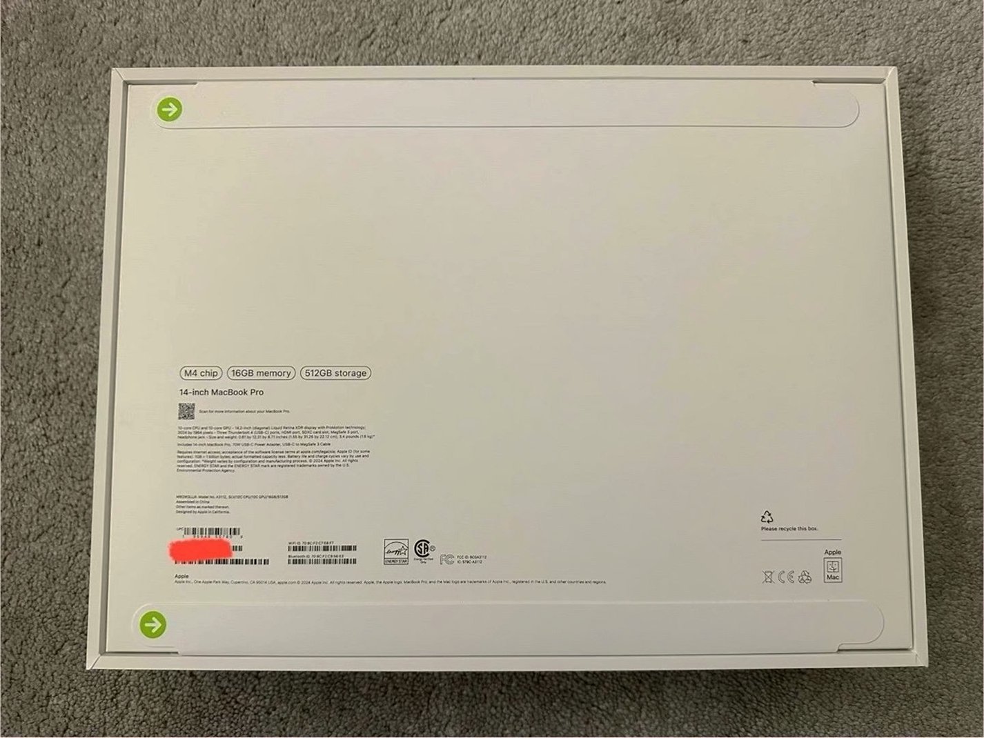 Apple MacBook Pro M4 512GB Silver 14 inch Unlocked - Used image 2