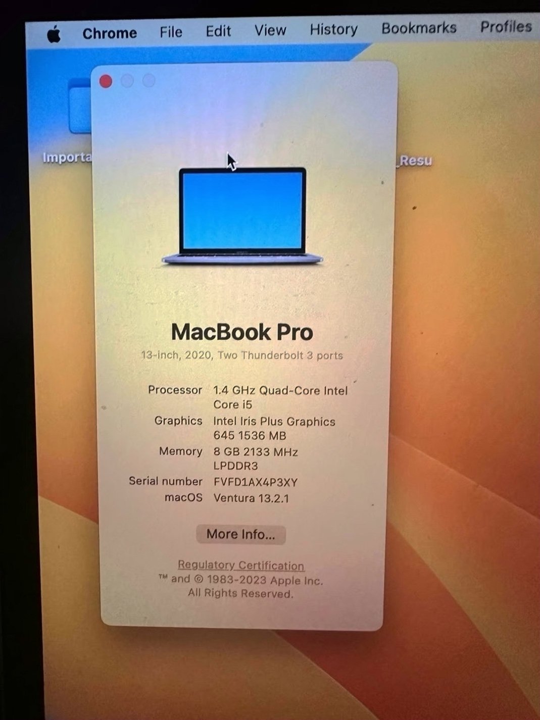 Apple MacBook Pro 2020 13 Inch 256GB Space Gray Unlocked - Used image 4