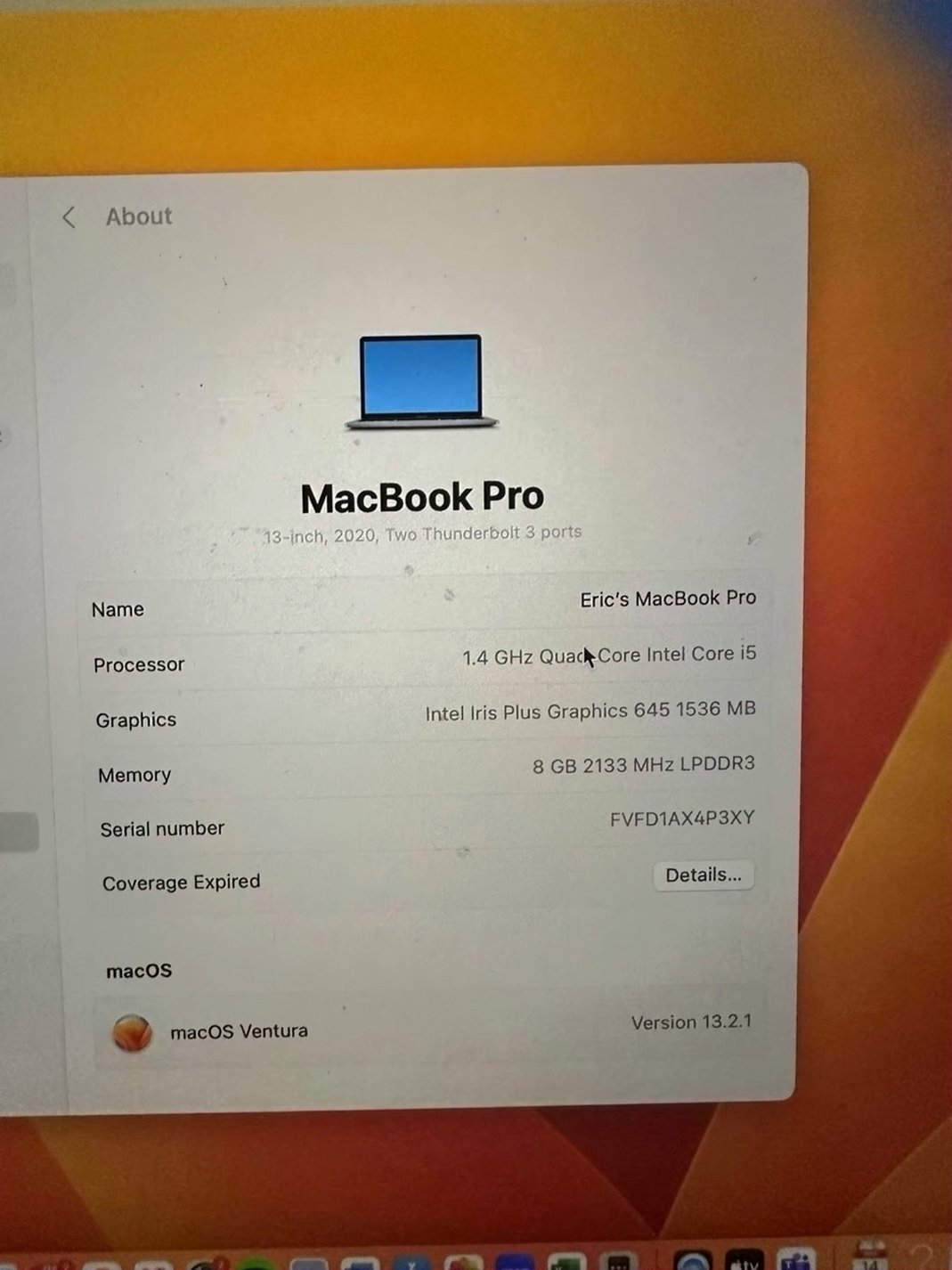 Apple MacBook Pro 2020 13 Inch 256GB Space Gray Unlocked - Used image 5