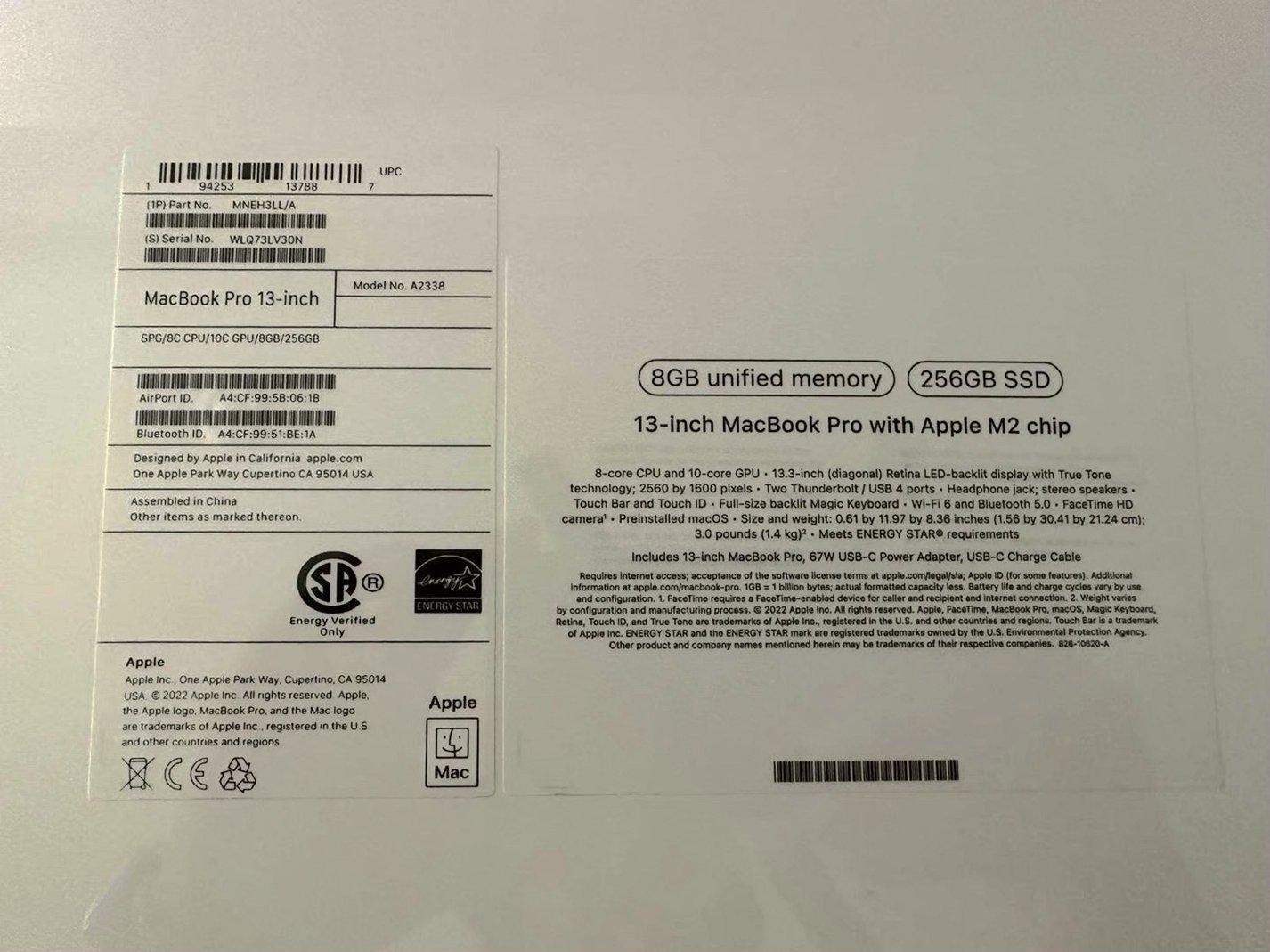 Apple MacBook Pro 13” M2 Chip Unlocked - Used image 2