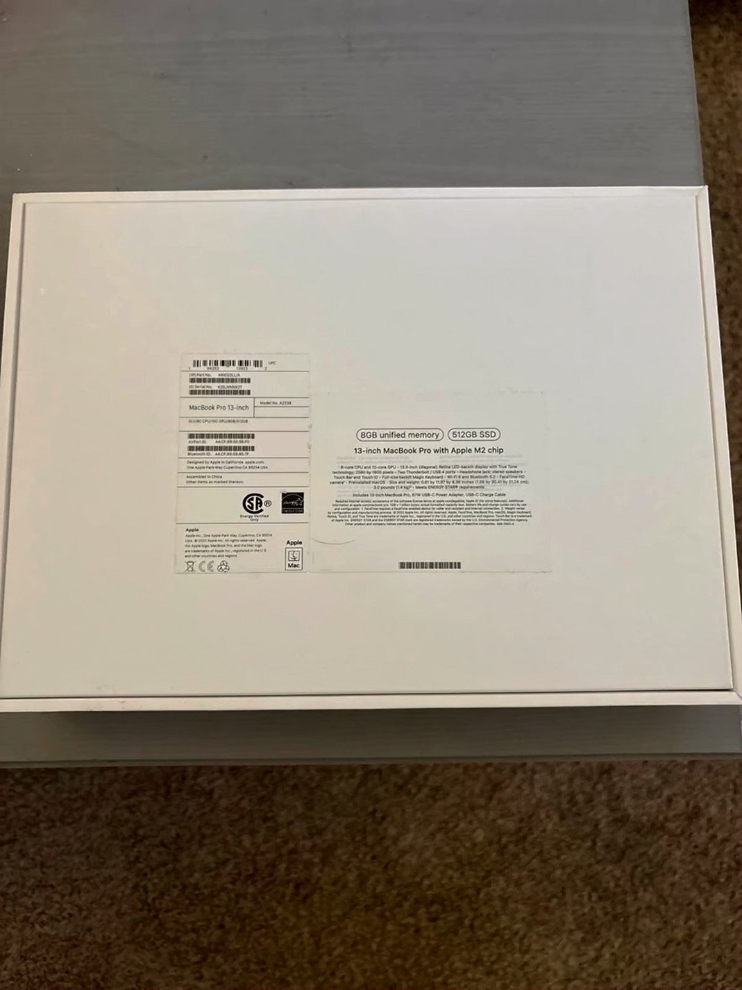 Apple MacBook Pro 13in M2 512GB Unlocked - Used image 2