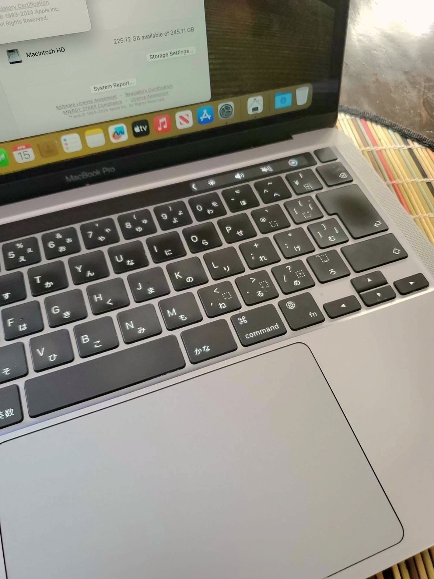 Apple MacBook Pro 13" 2020 M1 256GB Japanese Keyboard Used