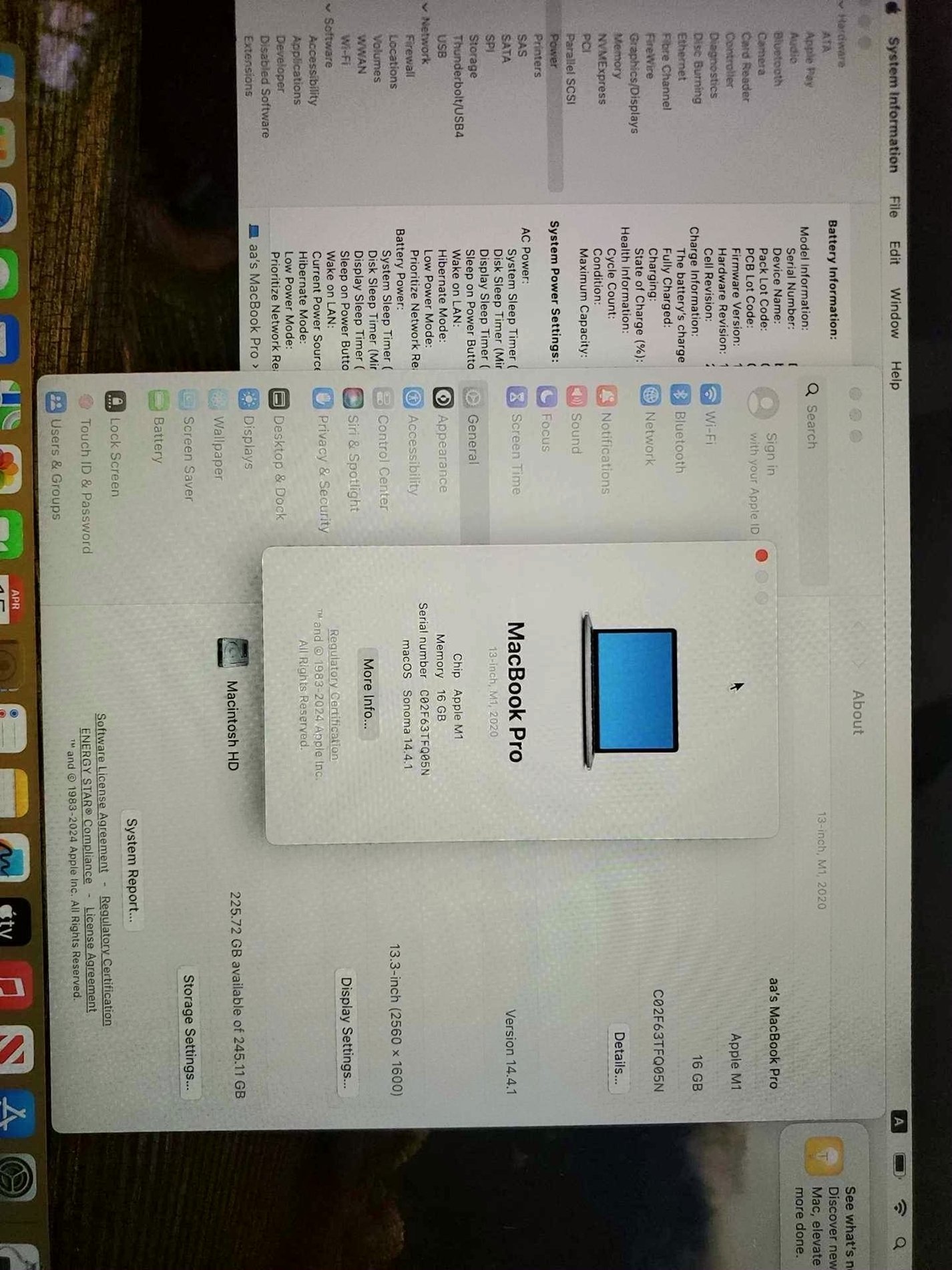 Apple MacBook Pro 13" 2020 M1 256GB Japanese Keyboard Used image 4