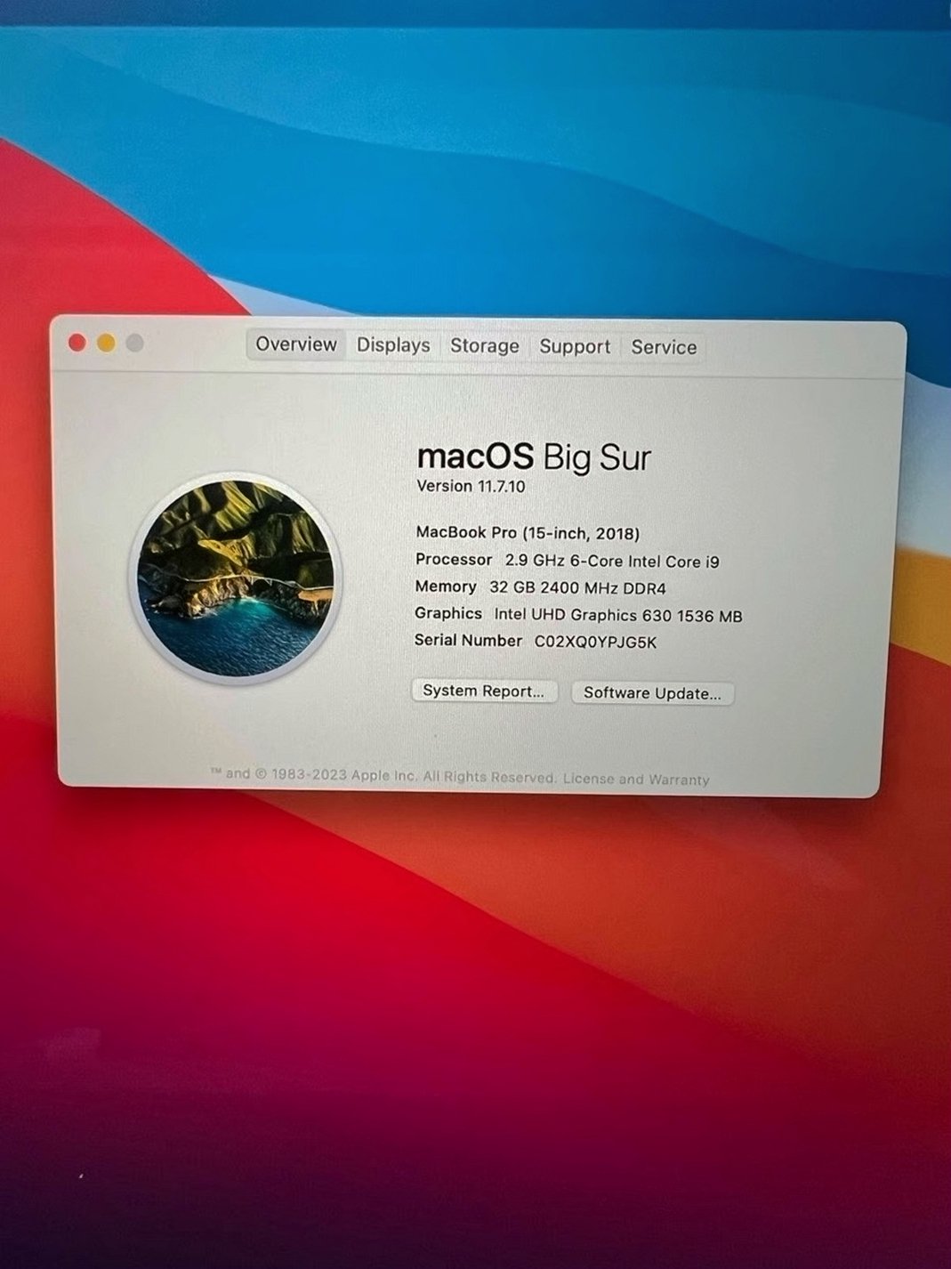 Apple MacBook Pro 15 1TB Space Gray Unlocked Used image 2