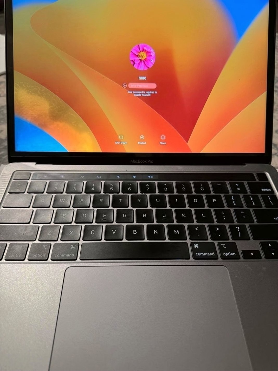 Apple MacBook Pro 13in M2 256GB SSD Unlocked Used