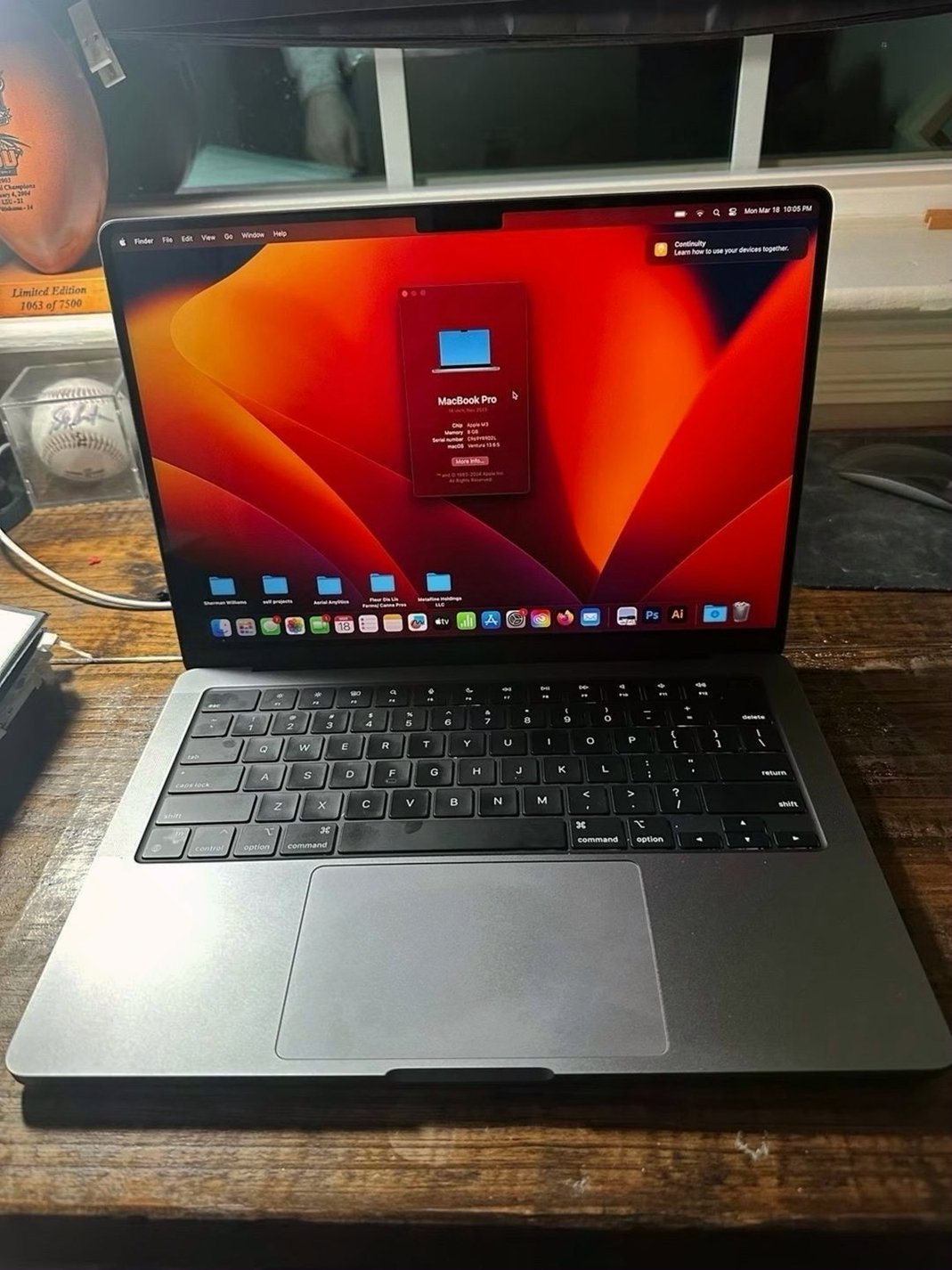 Apple MacBook Pro 6O63 512GB Space Gray Unlocked - Used image 4