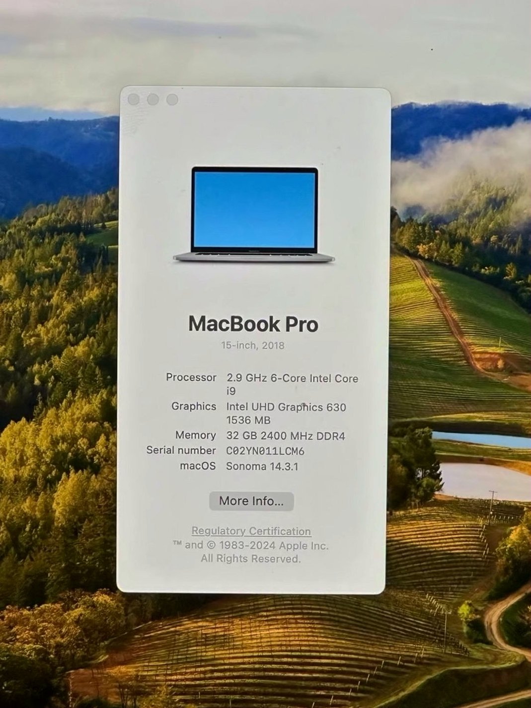 Apple MacBook Pro 15" 2018 i9 32GB 1TB SSD Space Gray - Used image 4