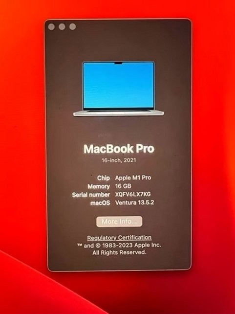 Apple MacBook Pro M1 2021 512GB Space Gray Unlocked - Used image 3