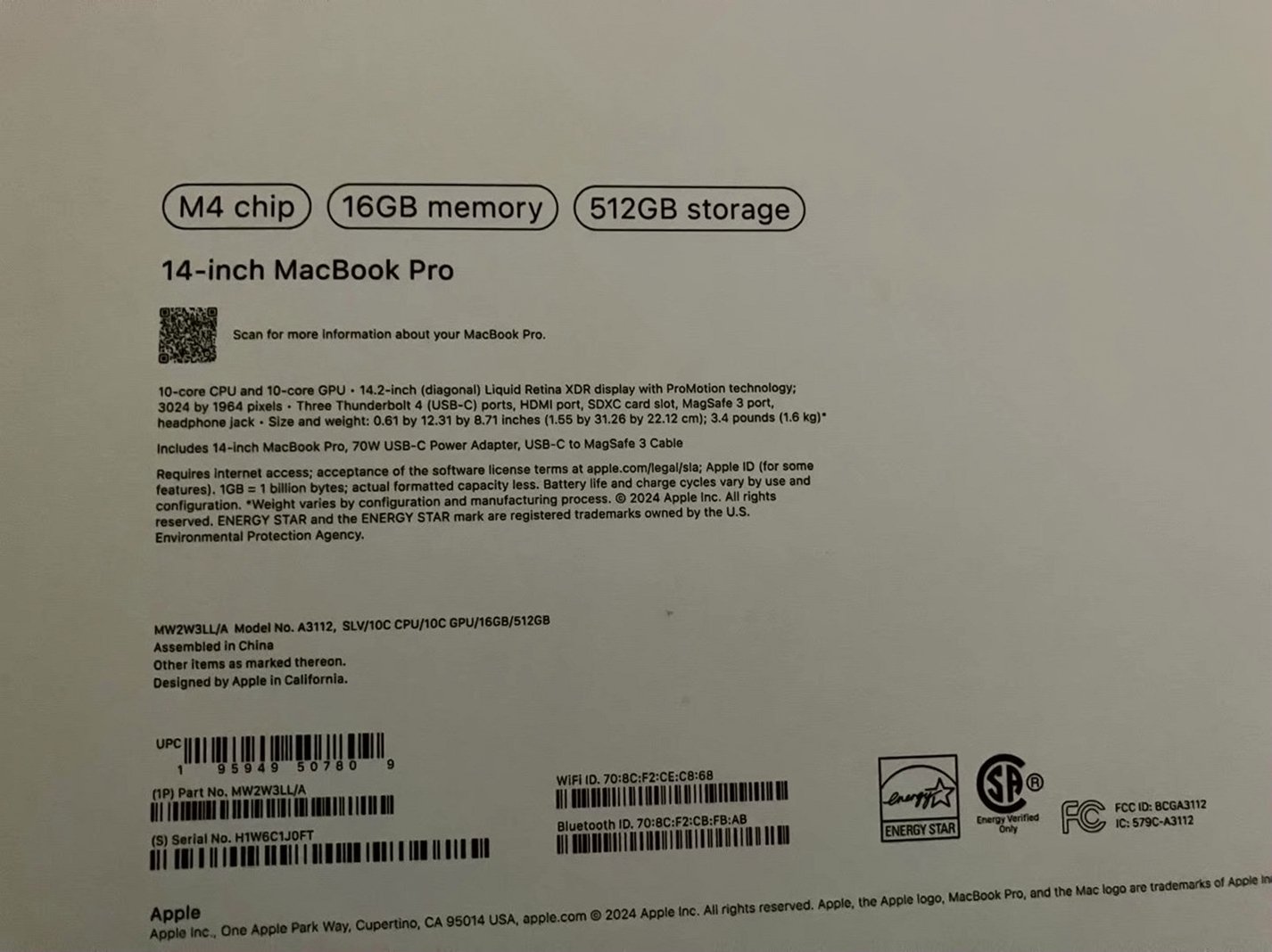 Apple MacBook Pro 2024 512GB Silver Unlocked - Used image 2