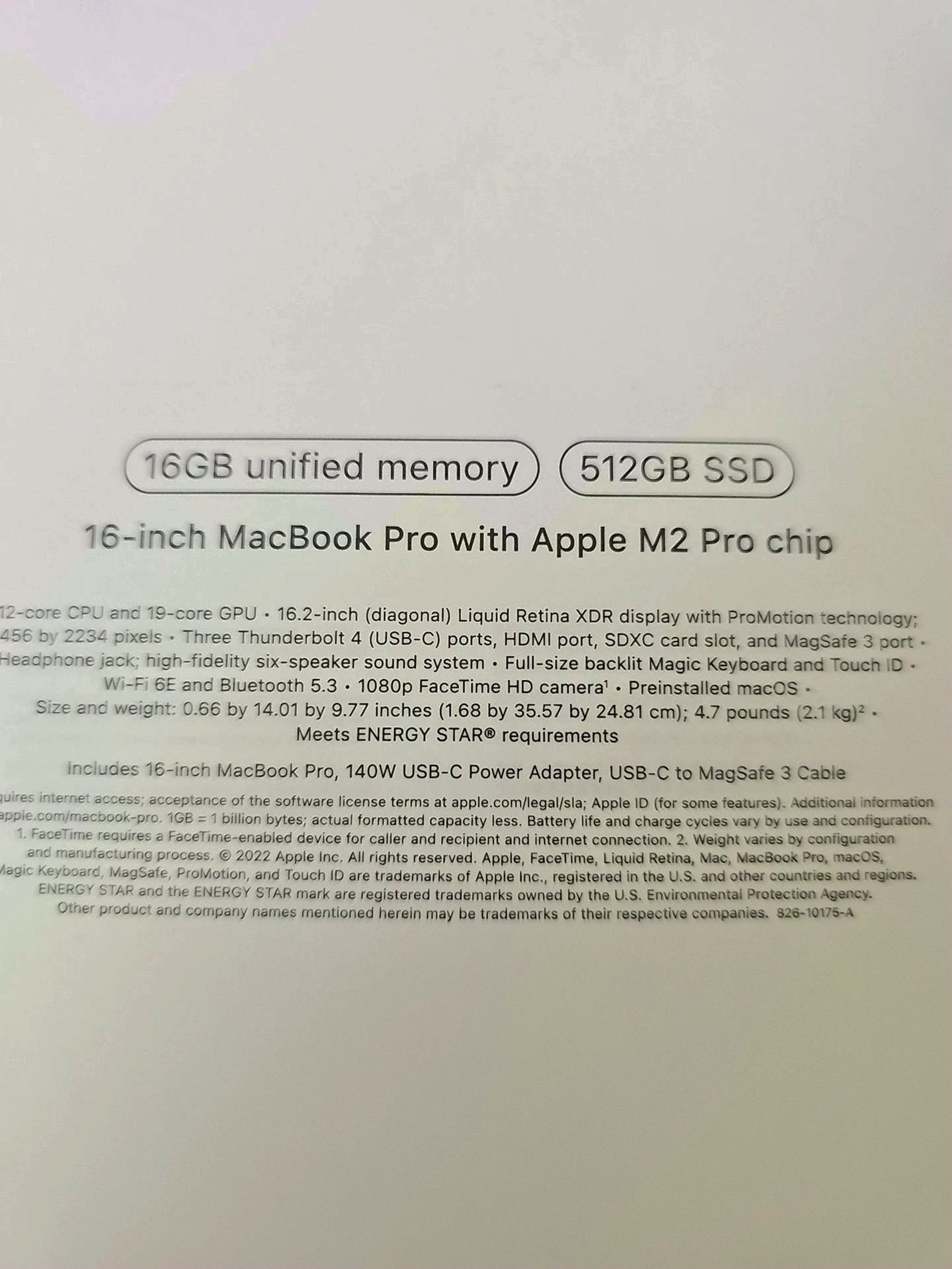 Apple MacBook Pro 16in M2 Pro 512GB SSD Used image 2