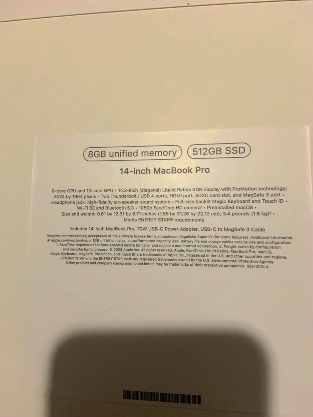 Apple MacBook Pro 14 M3 chip 512GB Unlocked - Used image 2