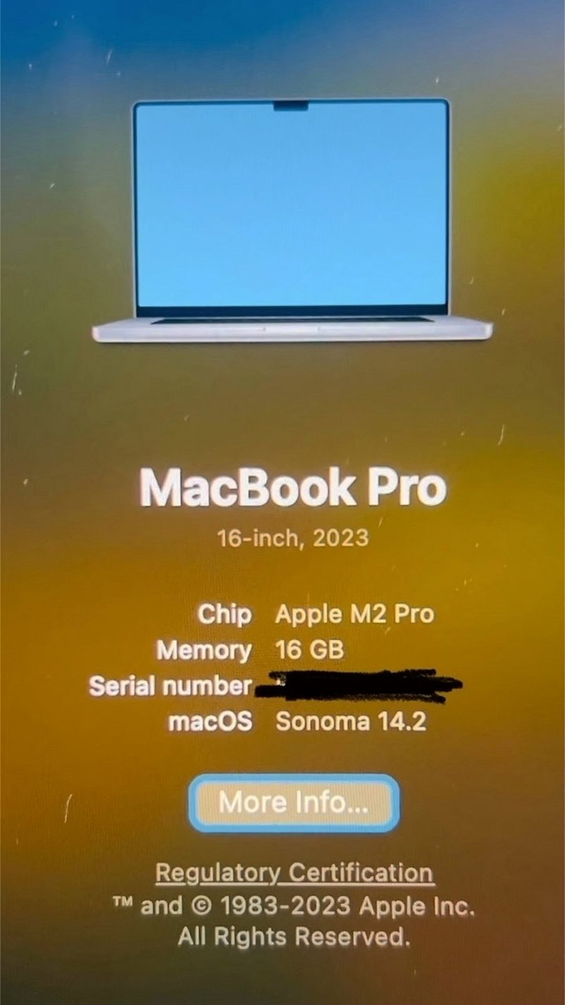 Apple MacBook Pro 2023 500GB Space Gray Used image 5