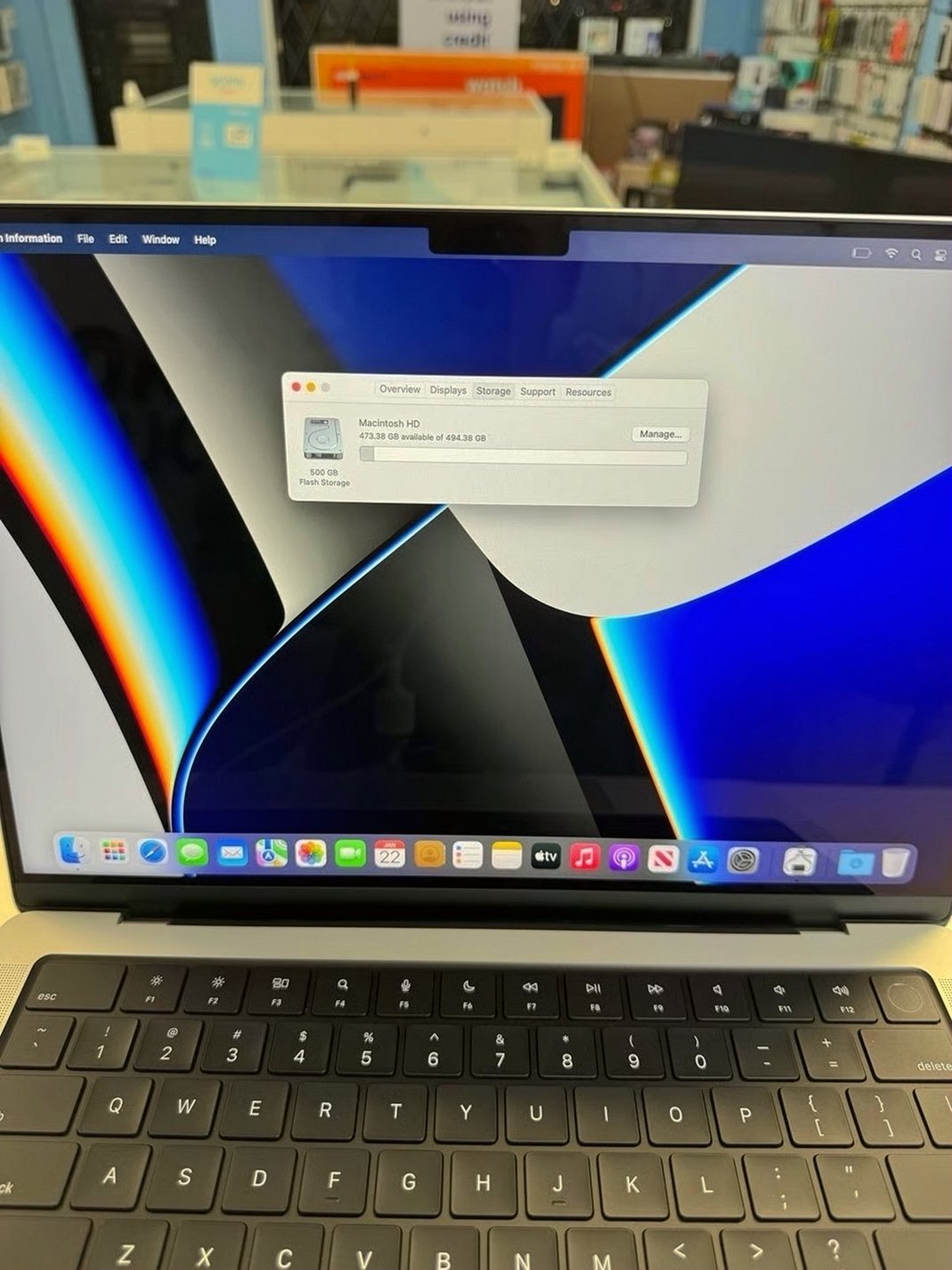 Apple MacBook Pro 14inch M1 Pro 512GB Silver Unlocked - Used image 4