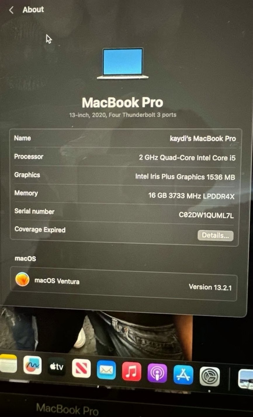 Apple MacBook Pro 7U31 87GB Unlocked - Used image 2