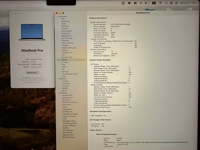 Apple MacBook Pro A2485 16in. 1TB SSD Unlocked - Used image 3