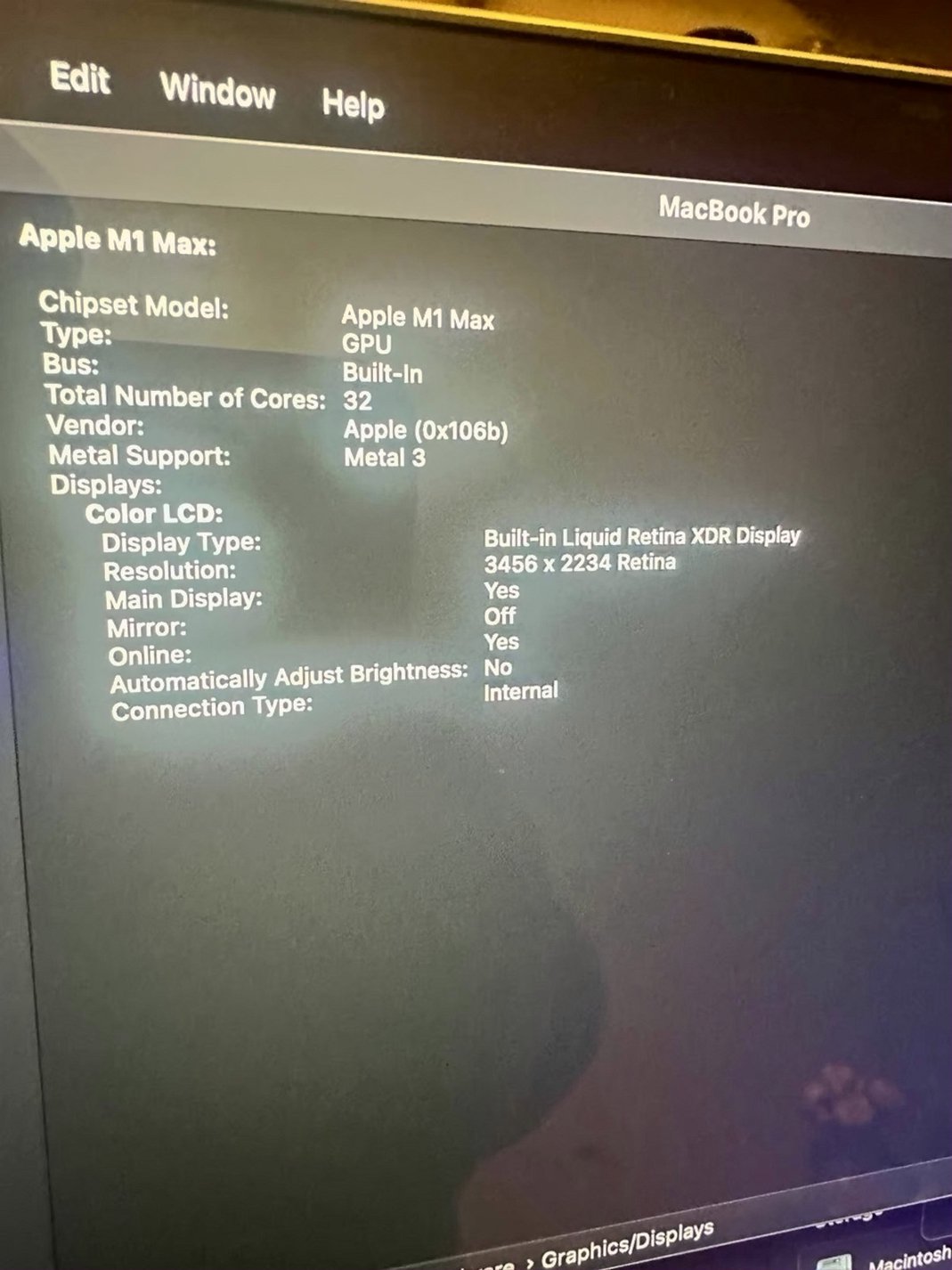 Apple MacBook Pro 16in M1 Max 1TB SSD Used image 4