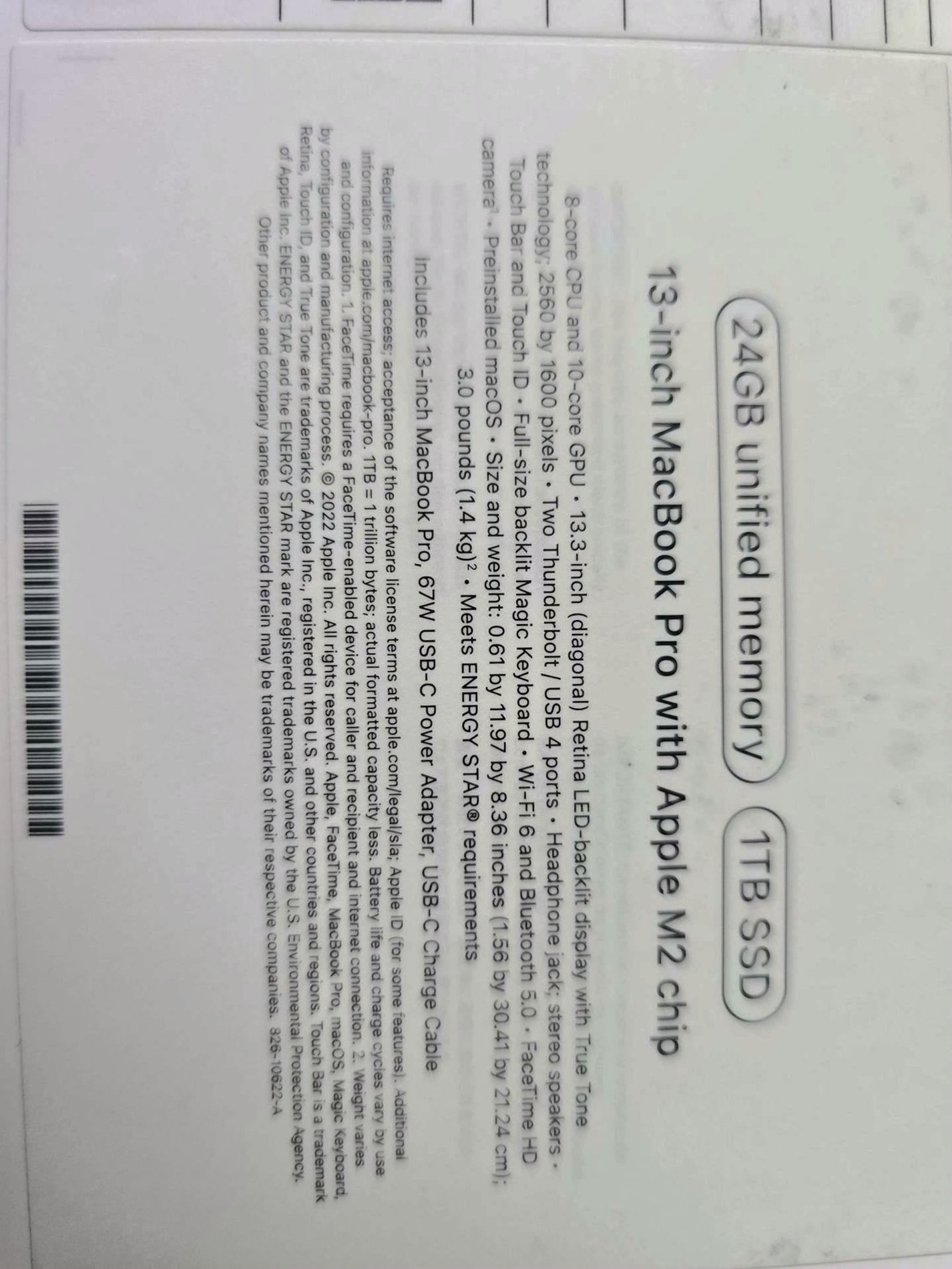 Apple MacBook Pro 2D12 1TB SSD 24GB Unified Memory Unlocked - Used image 4