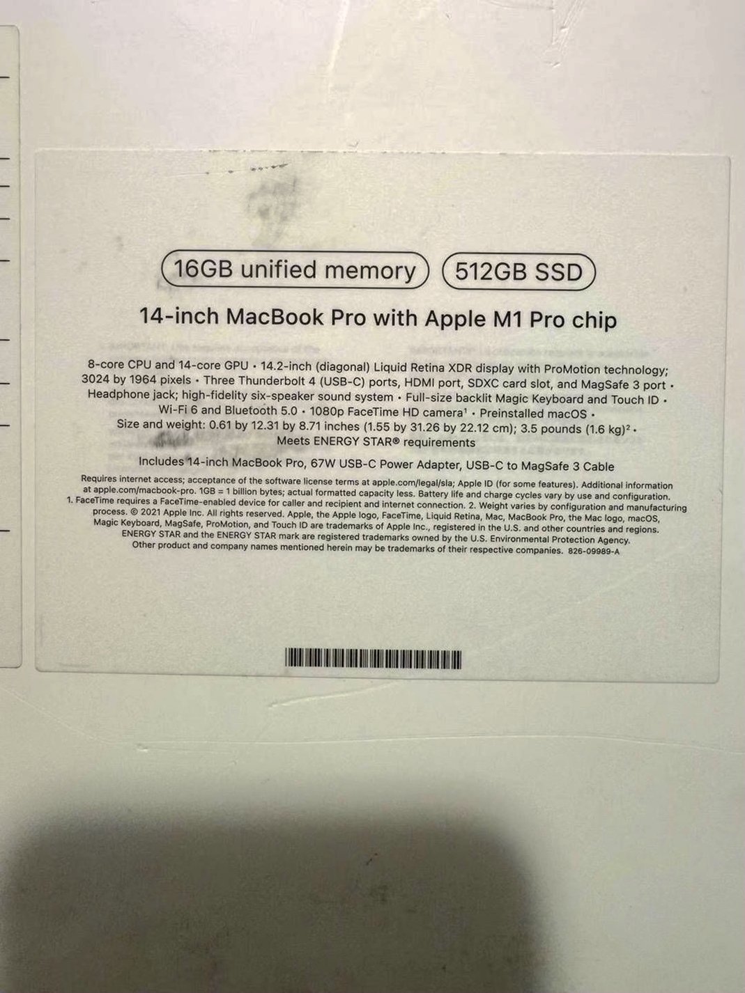 Apple MacBook Pro 2021 14" 512GB Space Gray Unlocked - Used image 4