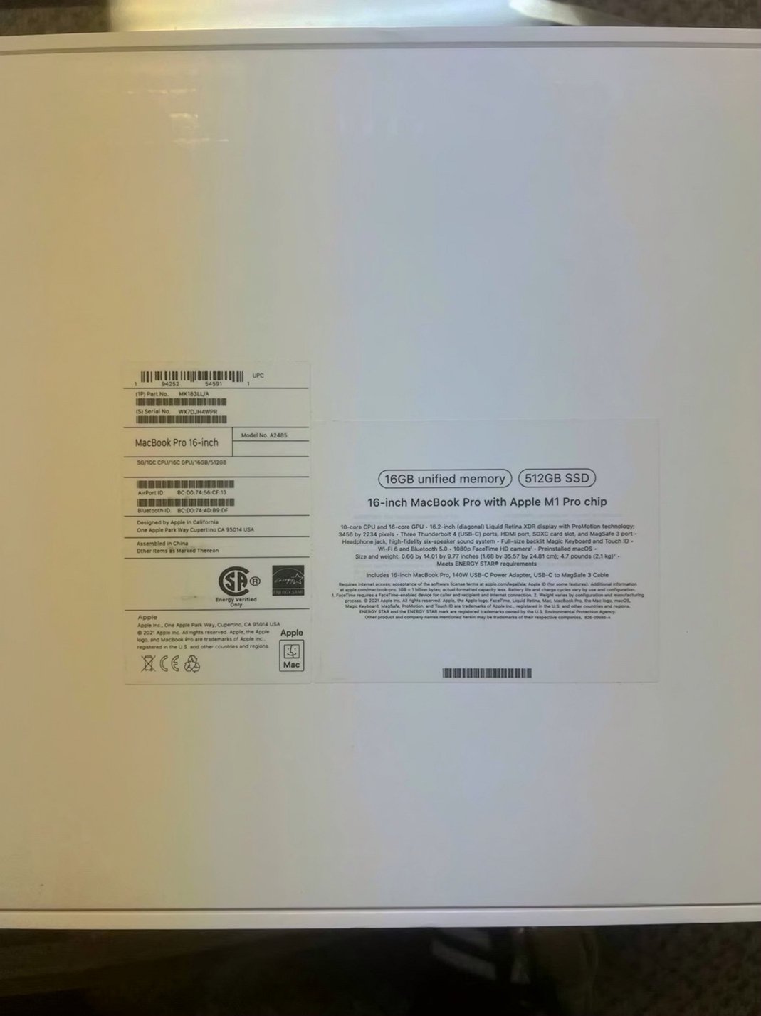 Apple MacBook Pro 2021 16 inch 512GB Space Gray Unlocked - Used image 5