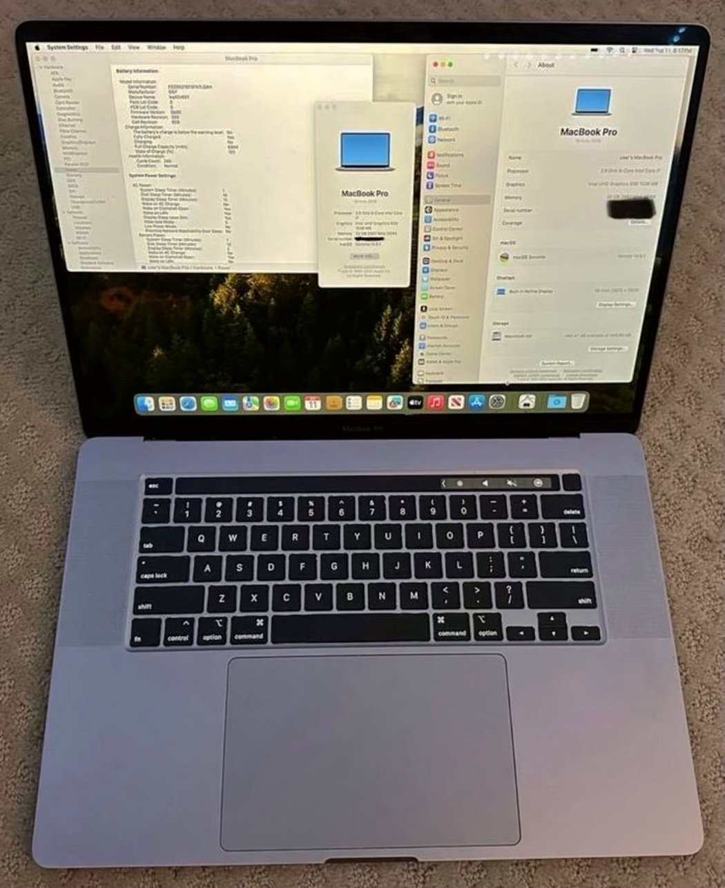 Apple MacBook Pro A2141 500GB 16 inch Unlocked - Used image 2