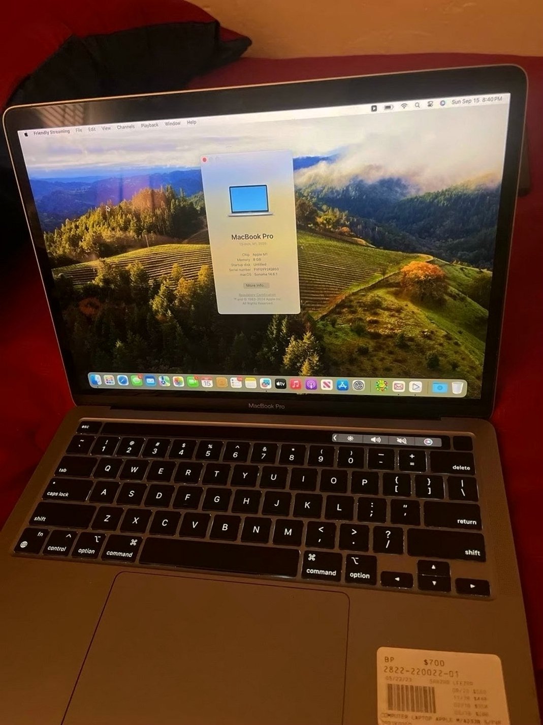 Apple MacBook Pro 13in M1 256GB SSD Unlocked - Used