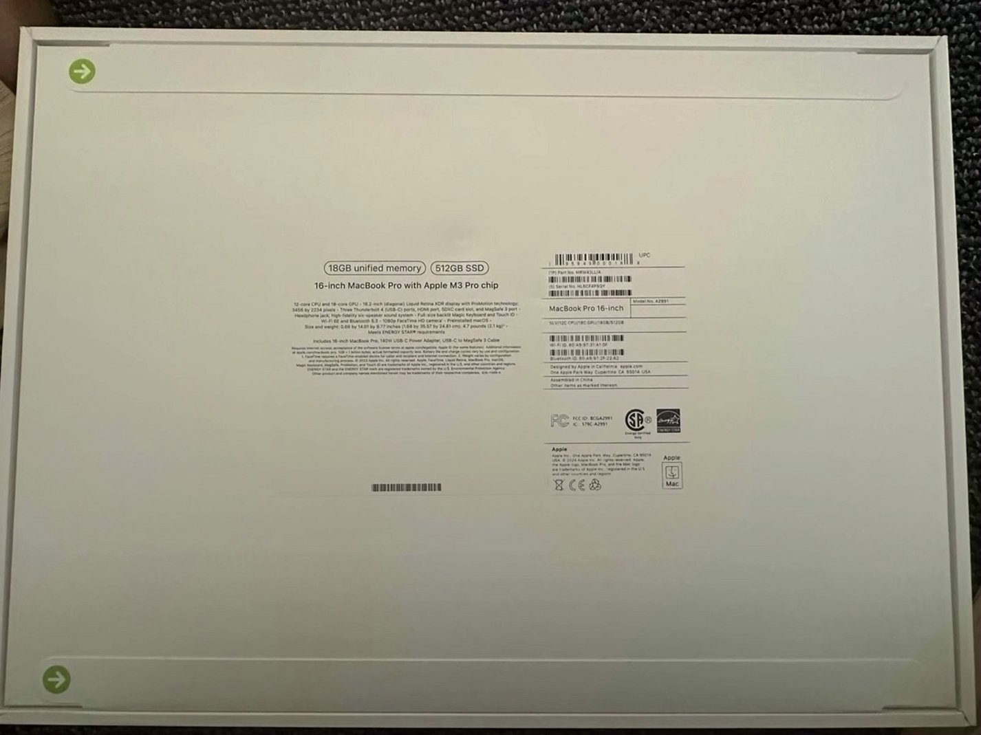 Apple MacBook Pro 16-inch 512GB Silver Unlocked - Used image 2