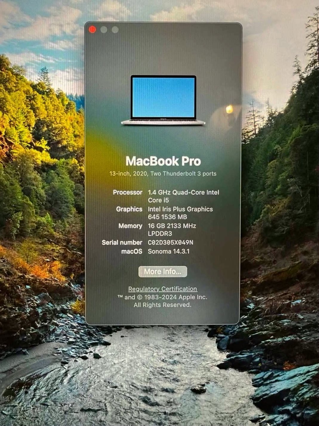 Apple MacBook Pro 13” 256GB Space Gray Used image 5